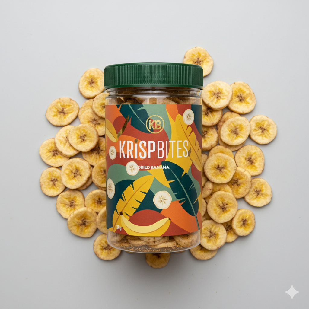 Krispbites dried bananas
