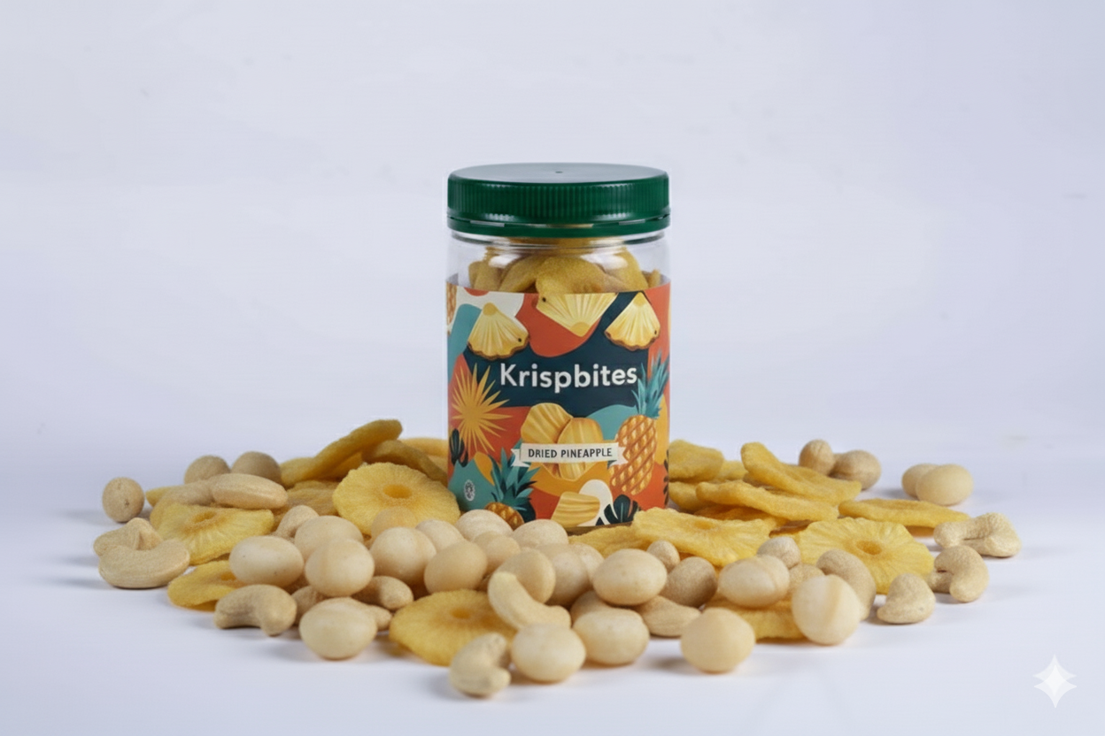 Dried pineapple & nuts